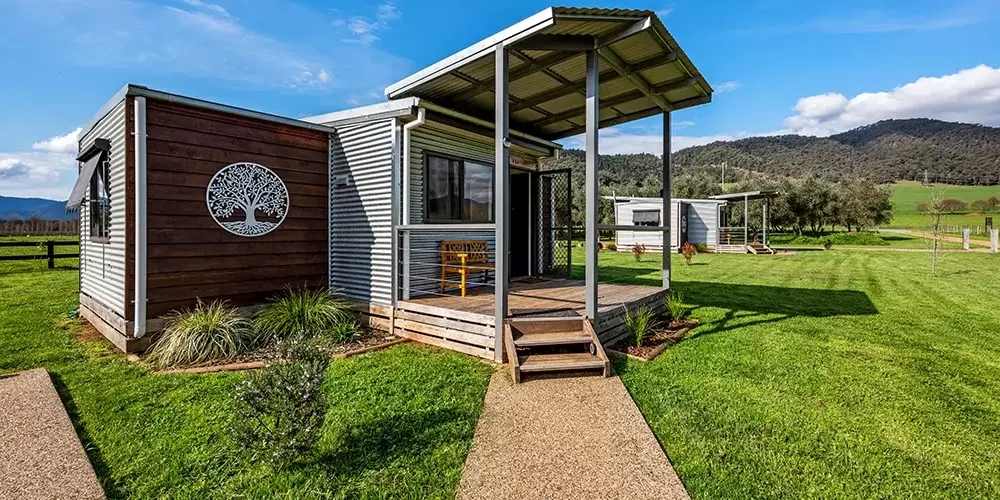 Exterior of Feathertop Cottage, at Dreaming of the Buckland, accommodation in the Buckland Valley